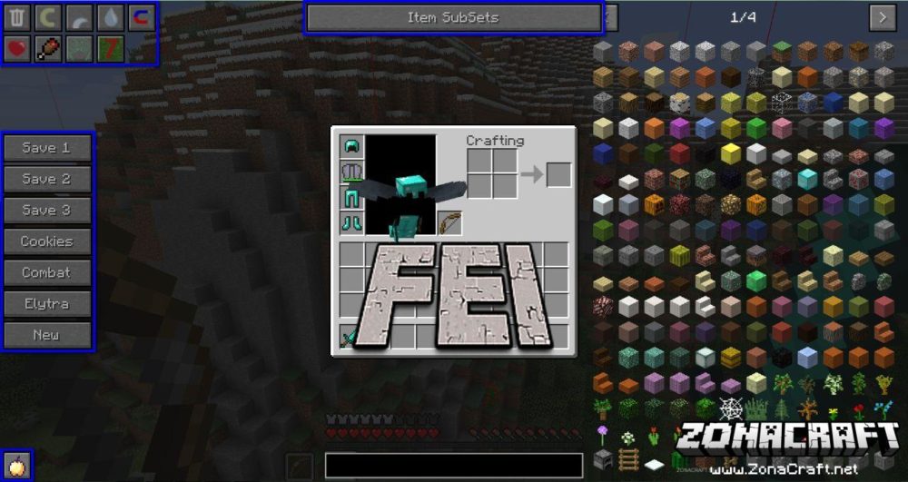 Vista previa de Forever Enough Items Mod para Minecraft