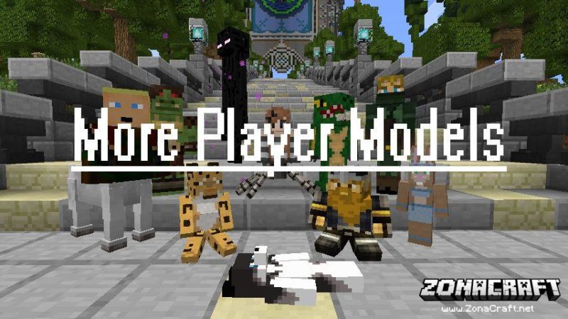 minecraft 1.12.2 more player models mod addons