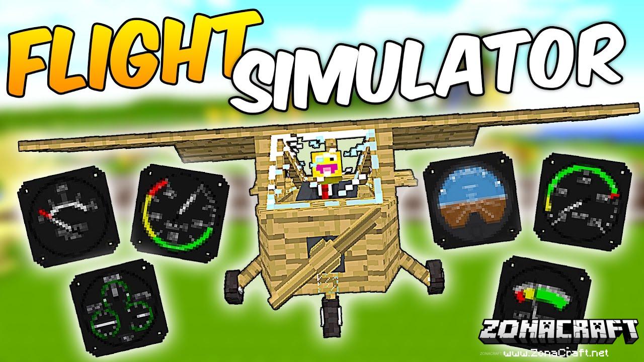 Flight Simulator Mod Para Minecraft 1 10 2 1 9 4 1 8 9 1 7 10 Zonacraft