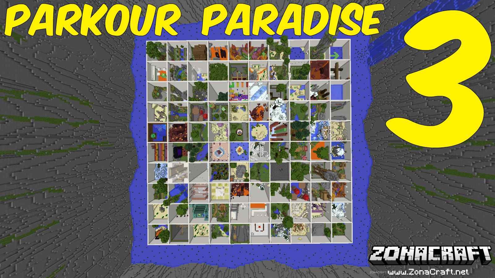 Parkour Paradise 3 Mapa Para Minecraft 1.11.2 | ZonaCraft