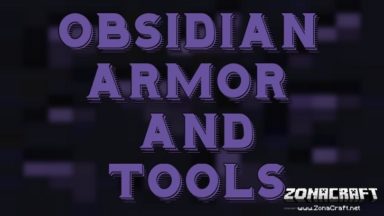 Obsidian Armor and Tools Mod Para Minecraft 1.15.2, 1.14.4, 1.12.2