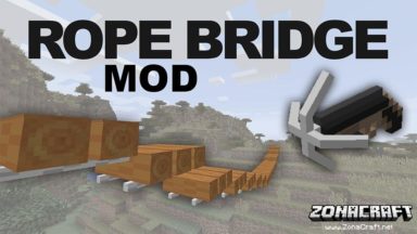 Rope Bridge Mod Para Minecraft 1.16.5, 1.15.2, 1.12.2, 1.11.2, 1.10.2, 1.8.9, 1.7.10
