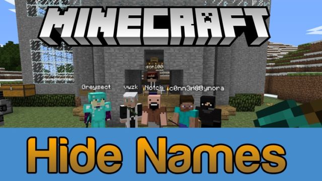 Hide Names Mod Para Minecraft 1.12/1.11.2/1.10.2/1.8.9/1.7.10 - ZonaCraft