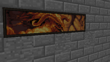 Cuadro de Minecraft en la pared