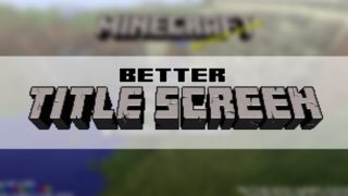 Better Title Screen Mod Para Minecraft 1.13.2/1.12.2/1.11.2/1.10.2/1.9. ...