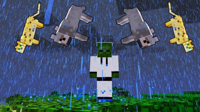 Raining Cats and Dogs Mod Para Minecraft 1.12.2 - ZonaCraft
