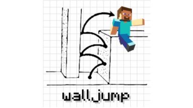 Wall-Jump Mod Para Minecraft 1.18.2, 1.16.5, 1.15.2, 1.14.4, 1.12.2