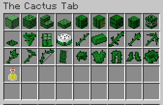 Cactus Mod items
