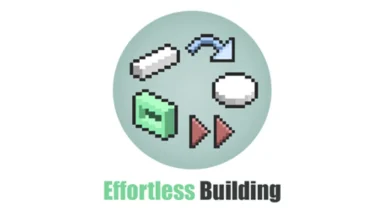 Vista previa de Effortless Building Mod para Minecraft