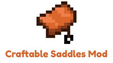 Craftable Saddles Mod Para Minecraft 1.19.2, 1.18.2, 1.17.1, 1.16.5, 1.15.2, 1.14.4, 1.12.2, 1.11.2, 1.10.2, 1.7.10