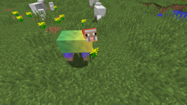 Rare Rainbow Sheep Texture Pack Para Minecraft 1.14.4, 1.12.2, 1.11.2