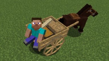 Horse Cart Mod Para Minecraft 1.15.2, 1.14.4, 1.12.2