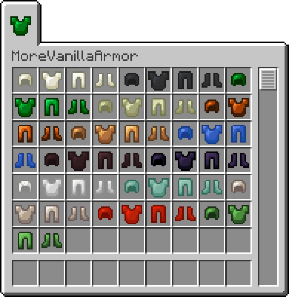 MoreVanillaArmor Mod items