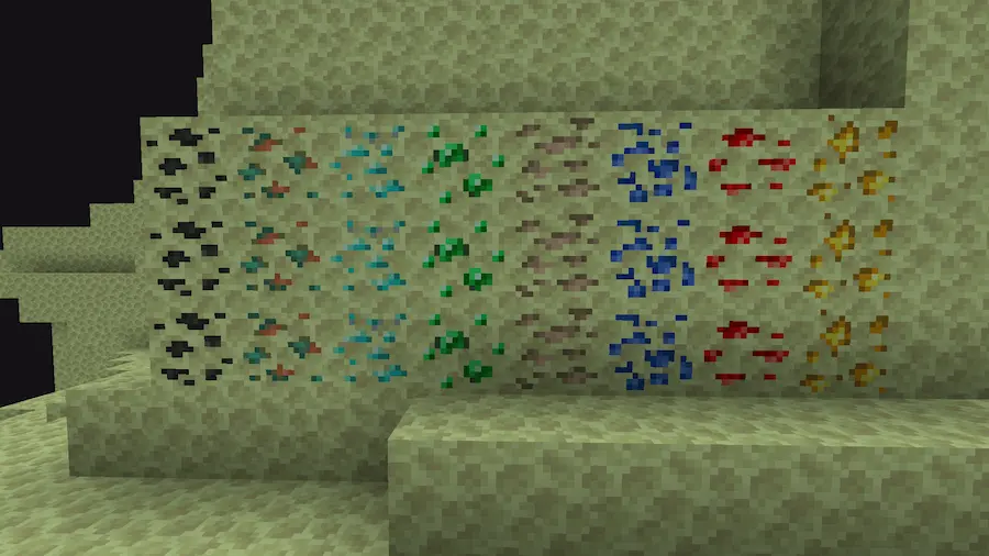 Vista previa de End Ores Mod para Minecraft