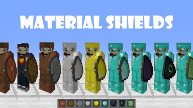 Material Shields Texture Pack Para Minecraft 1.16, 1.12