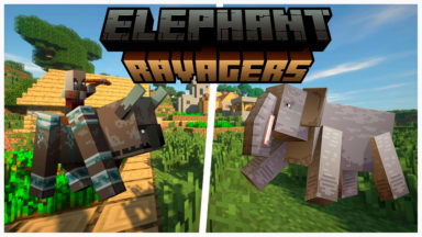 Elephant Ravagers Texture Pack Para Minecraft 1.19, 1.16.5