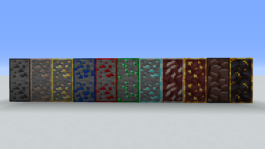 Connected Ore Borders Texture Pack Para Minecraft 1.16.4