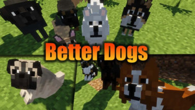 Better Dogs Texture Pack Para Minecraft 1.19, 1.18.2, 1.17.1, 1.16.5, 1.15.2, 1.14.4, 1.13.2, 1.12.2, 1.11.2, 1.10.2, 1.9.4, 1.8.9