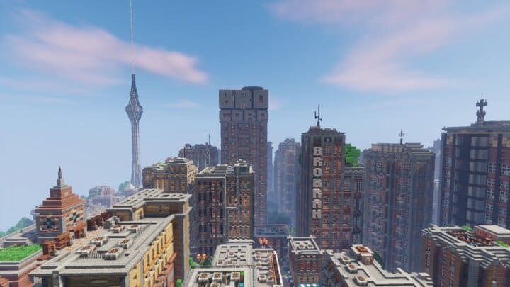 Ciudad llena de edificios