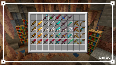 Enchanted Weapons Texture Pack Para Minecraft 1.20.1, 1.19.4, 1.18.2, 1.17.1, 1.16.5, 1.15.2