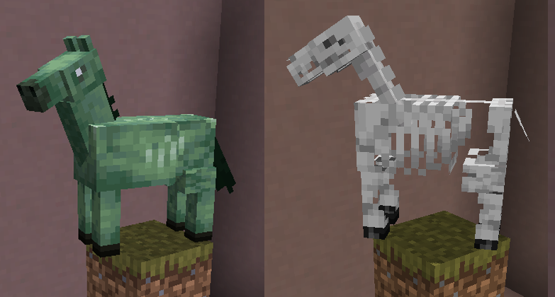 Caballo Zombie y Caballo esqueleto