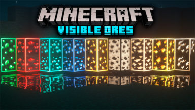 Visible Ores Texture Pack Para Minecraft 1.19.2, 1.18.2, 1.17.1, 1.16.5