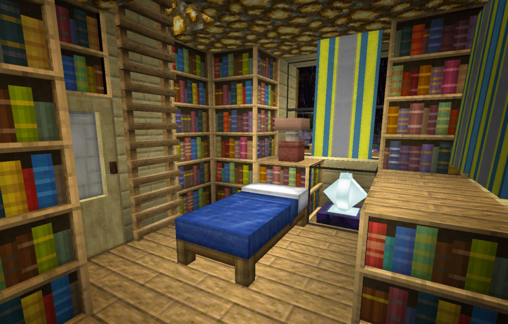 Librerías y cama