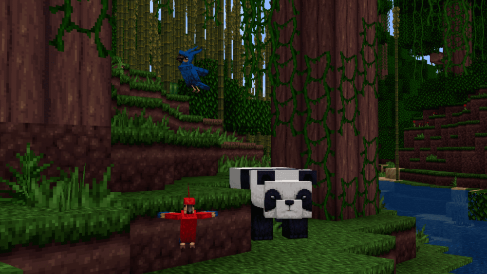 Panda en el bosque
