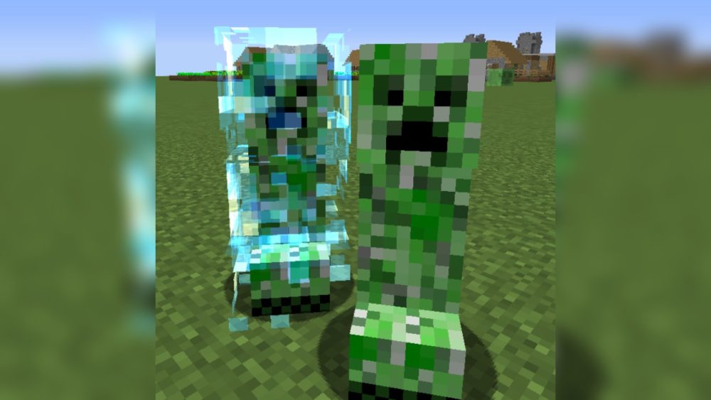 Vista previa de Naturally Charged Creepers Mod para Minecraft