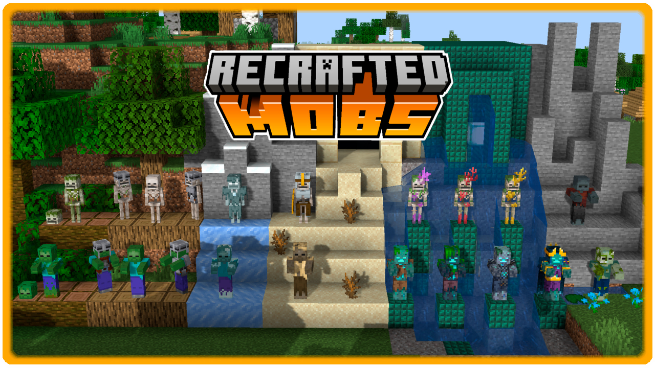 ReCrafted Mobs Texture Pack Para Minecraft 1.18.2, 1.17.1 - ZonaCraft