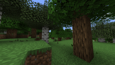 Hojas cayendo del árbol Minecraft