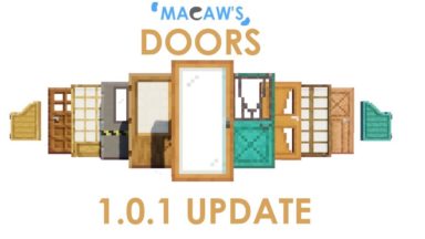 Macaw's Doors Mod Para Minecraft 1.18.2, 1.17.1, 1.16.5, 1.15.2, 1.14.4, 1.12.2