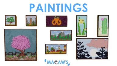 Macaw's Paintings Mod Para Minecraft 1.20, 1.19.4, 1.18.2, 1.17.1, 1.16.5, 1.15.2, 1.14.4, 1.12.2