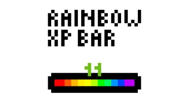 Rainbow XP Bar And Ping Texture Pack Para Minecraft 1.20.2, 1.19.4, 1.18.2, 1.17.1, 1.16.5, 1.15.2, 1.14.4, 1.13.2, 1.12.2, 1.11.2, 1.10.2, 1.9.4
