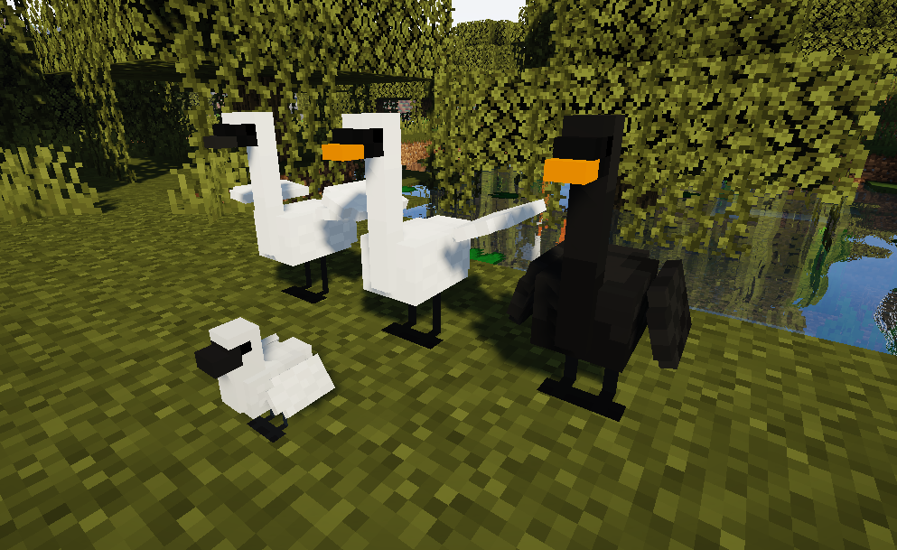 Vista previa de Swans Texture Pack para Minecraft