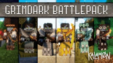Kal's Grimdark Battlepack Texture Pack Para Minecraft 1.18.1, 1.17.1, 1.16.5, 1.14.4, 1.13.2, 1.12.2, 1.11.2, 1.8.9
