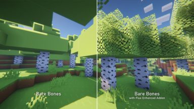 Bare Bones Flux Enhanced Addon Texture Pack Para Minecraft 1.18.2