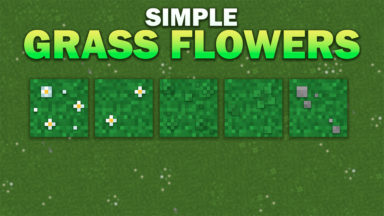 Simple Grass Flowers Texture Pack Para Minecraft 1.20.2, 1.19.4