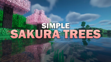 Simple Sakura Trees Texture Pack Para Minecraft 1.19.1, 1.18, 1.17.1, 1.16.5, 1.15.2, 1.14.4, 1.13.2, 1.12.2, 1.11.2, 1.10.2, 1.9.4