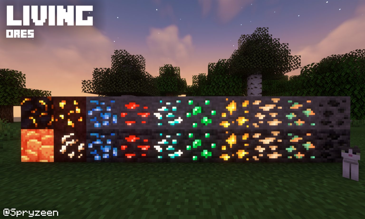 Spryzeen's Living Ores Texture Pack Para Minecraft 1.19.2, 1.18.2, 1.17 ...