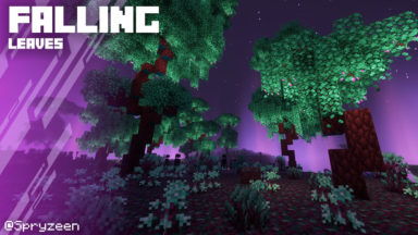 Spryzeen's Falling Leaves Texture Pack Para Minecraft 1.19.2, 1.18.2, 1.17.1, 1.16.5, 1.15.2, 1.14.4