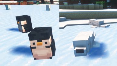Pingüinos y focas Minecraft