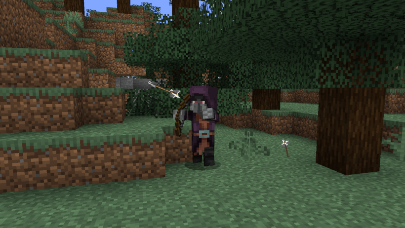 Illusioner shooting villager with his bow