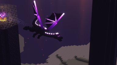 Glowing Ender Dragon Texture Pack Para Minecraft 1.19.3, 1.18.2