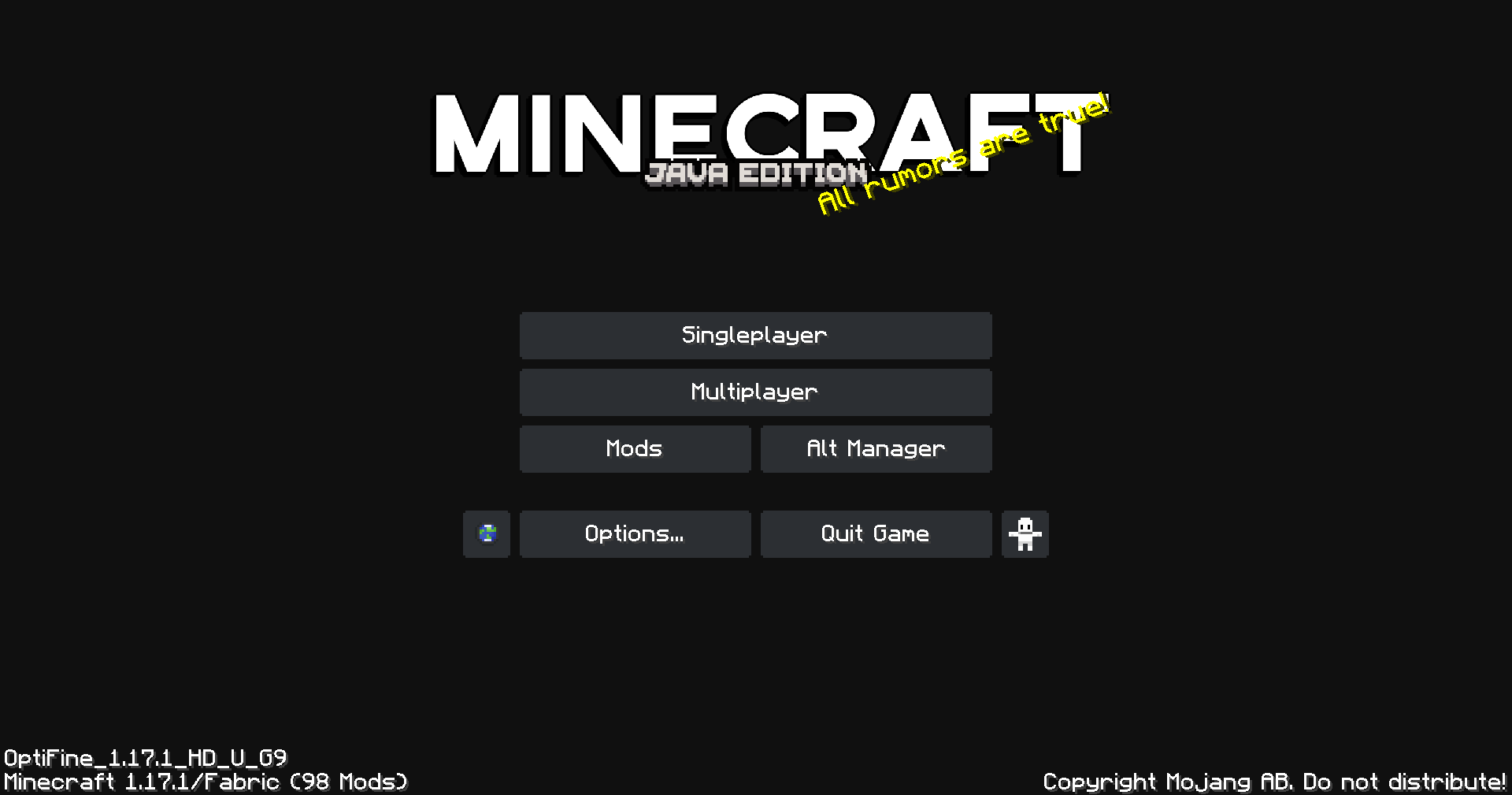 Minimalist Dark GUI Texture Pack Para Minecraft 1.20.1, 1.19.3, 1.17.1