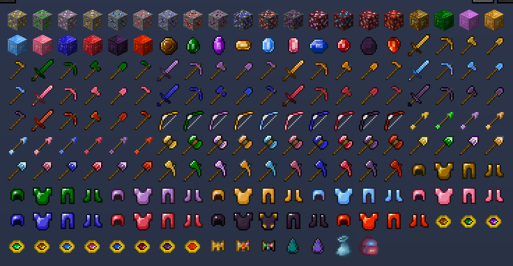 More Gems Mod items
