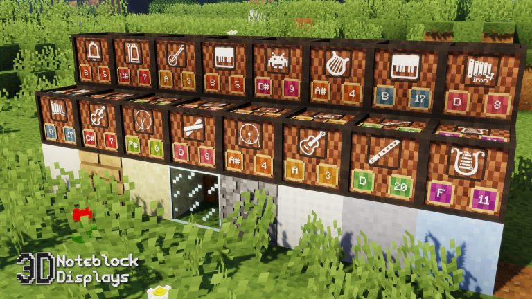 Note Block Displays 3D Texture Pack Para Minecraft 1.19.3, 1.18.2, 1.17 ...