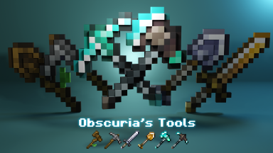 Obscuria's Tools Texture Pack Para Minecraft 1.19.3, 1.18.2, 1.17.1, 1.16.5, 1.15.2, 1.14.4, 1.13.2, 1.12.2, 1.11.2
