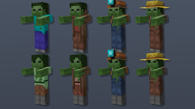 Zombies con diferentes skins