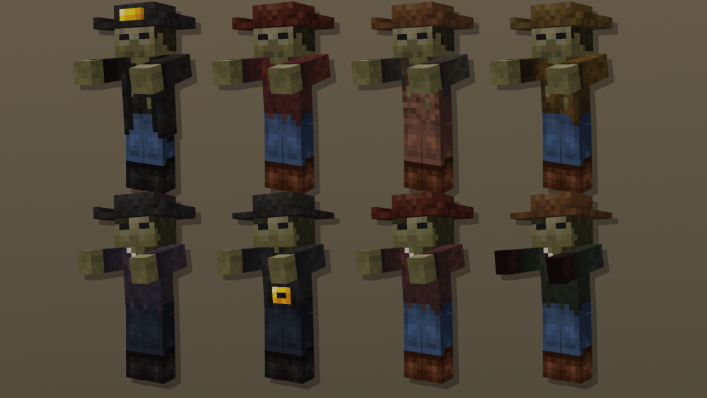 Zombies con diferentes skins